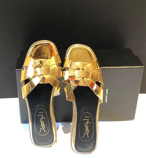 google review ysl tribute sandals|YSL tribute sandals flat.